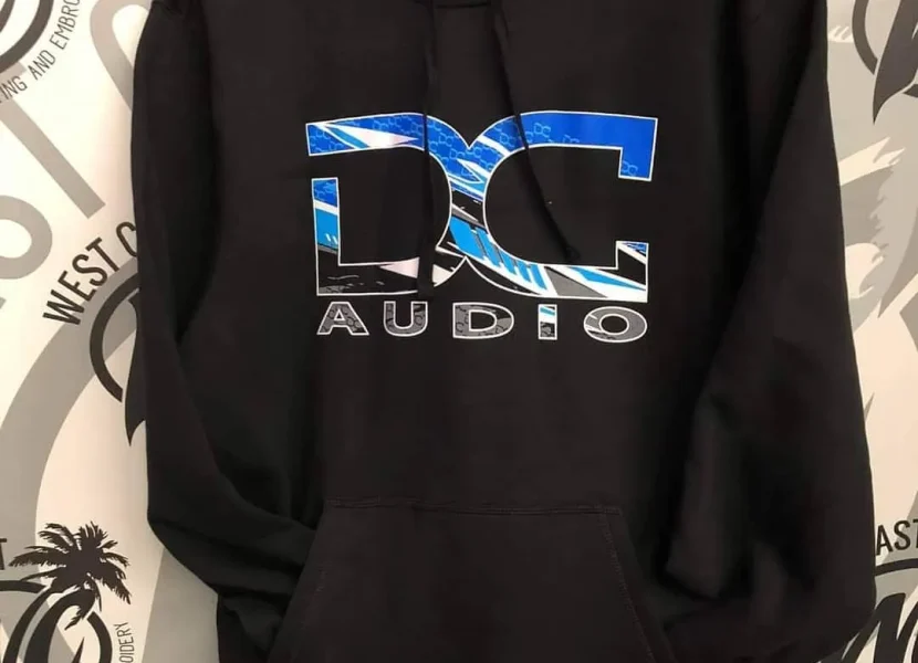 Sweatshirt with logo in center